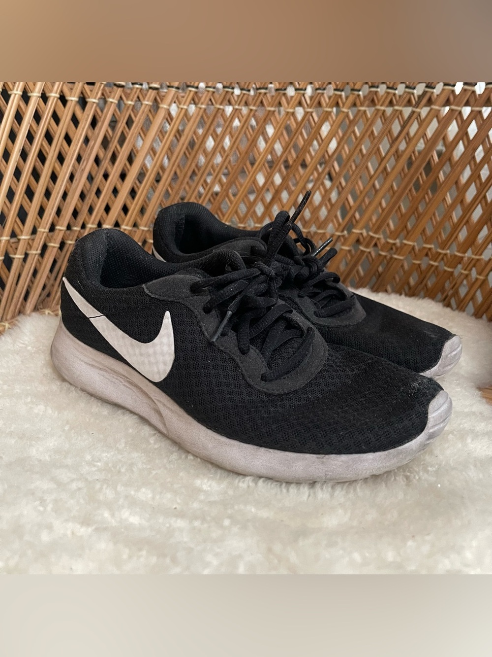 Nike Black and White Mesh Athletic Sneakers